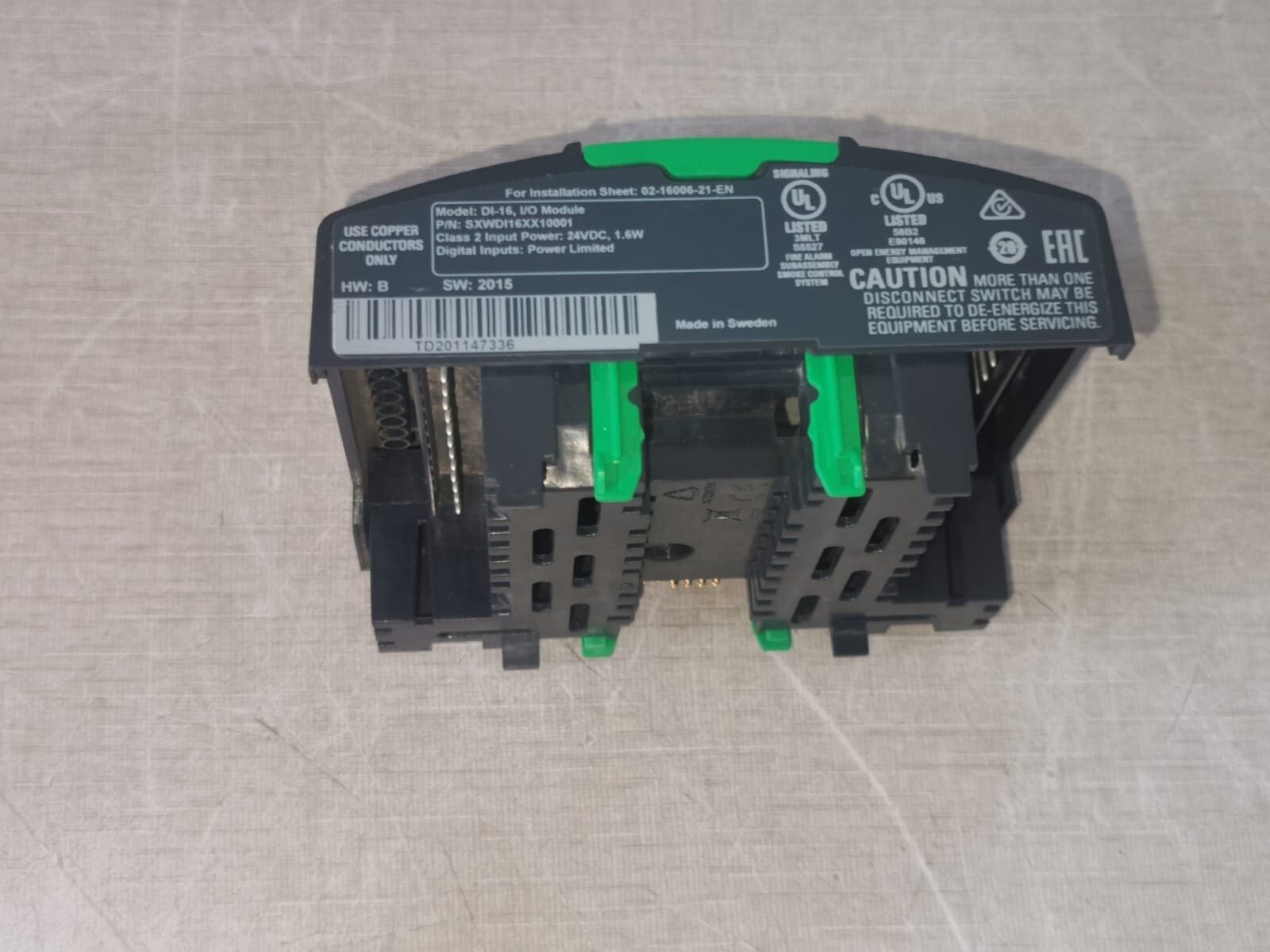 DI-16 Schneider Electric SXWDI16XX10001 I/O Module – WITHOUT FRONT COVER & BASE
