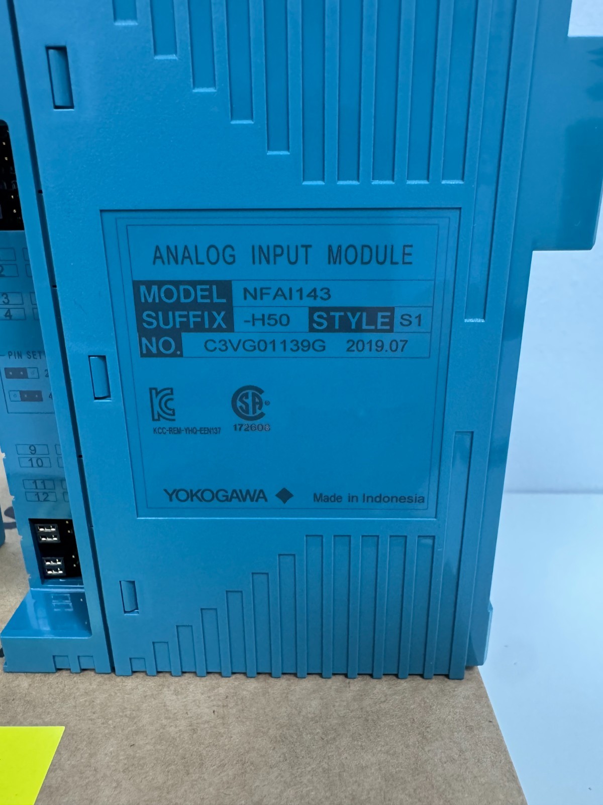 Yokogawa NFAI143-H50 S1 Analog Input Module 2019 New Open Box