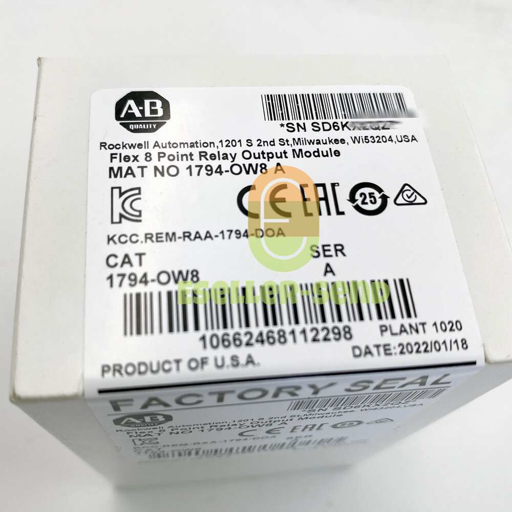 New Factory Sealed 1794-OW8 Ser A Flex 8 Point Relay Output ModuleUS Stock