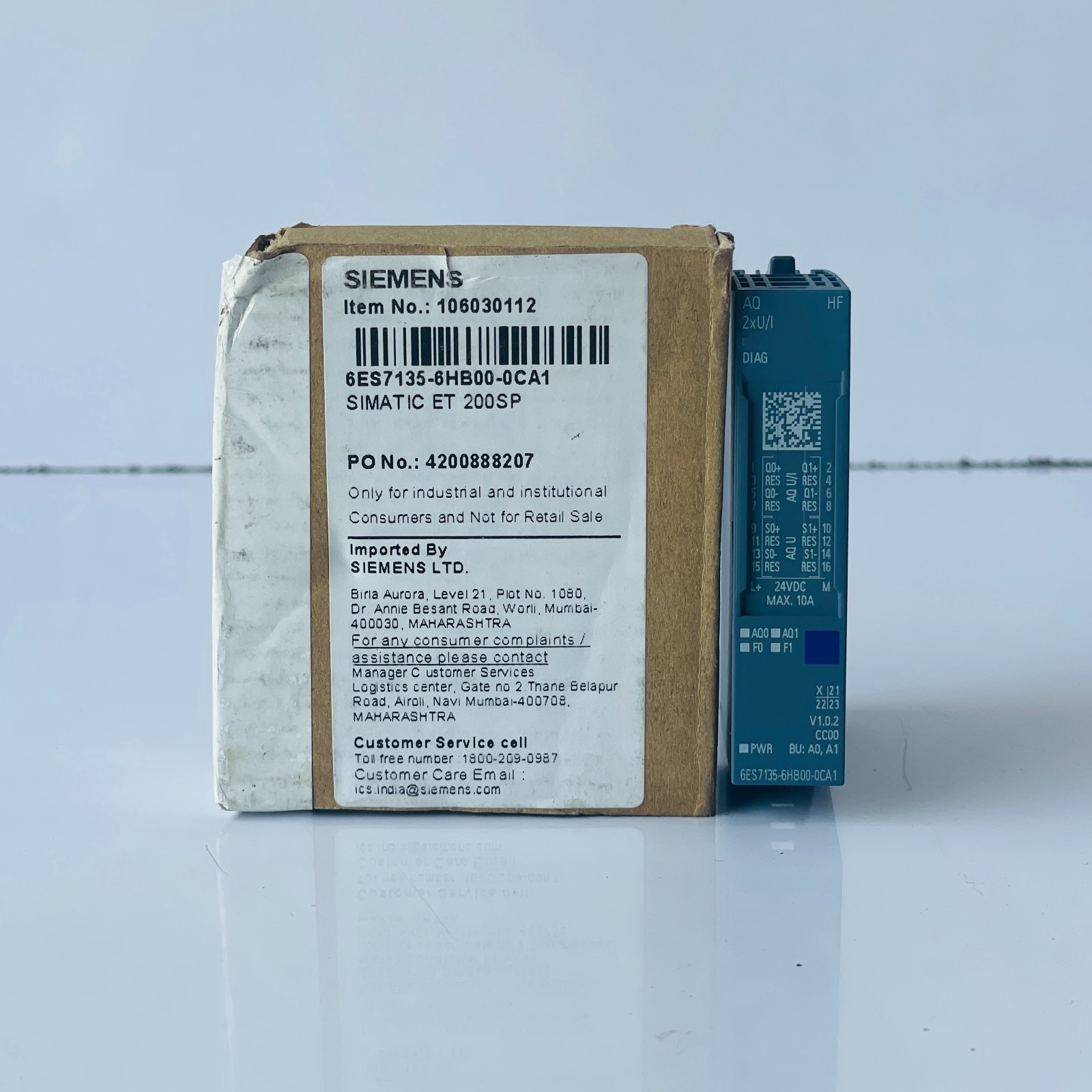 SIEMENS 6ES7135-6HB00-0CA1 SIMATIC ET 200SP ANALOG OUTPUT MODULE FREE FAST SHIP
