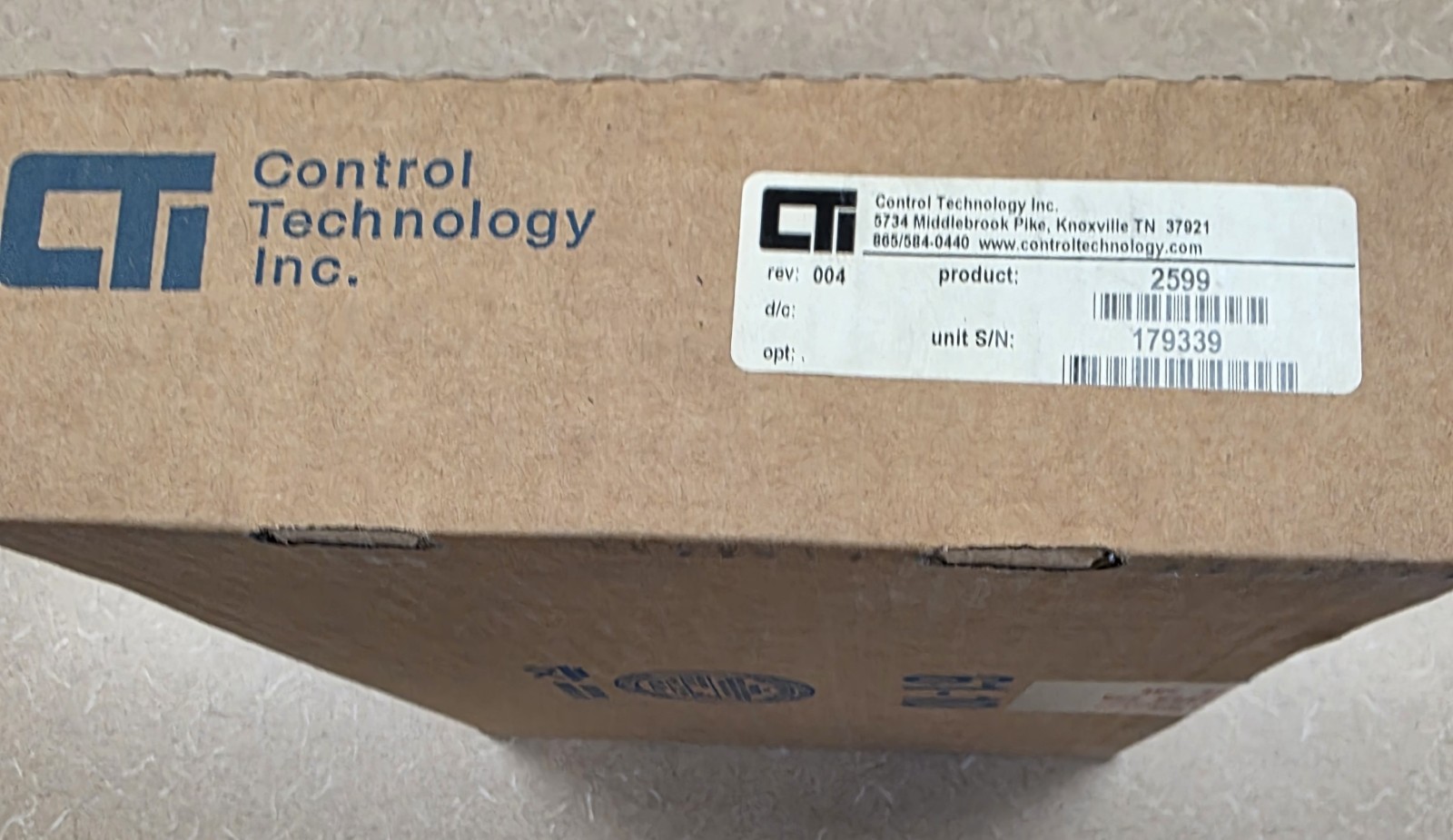 Control Technology Inc 2599 8/16/32-Point AC Output Module Rev 4