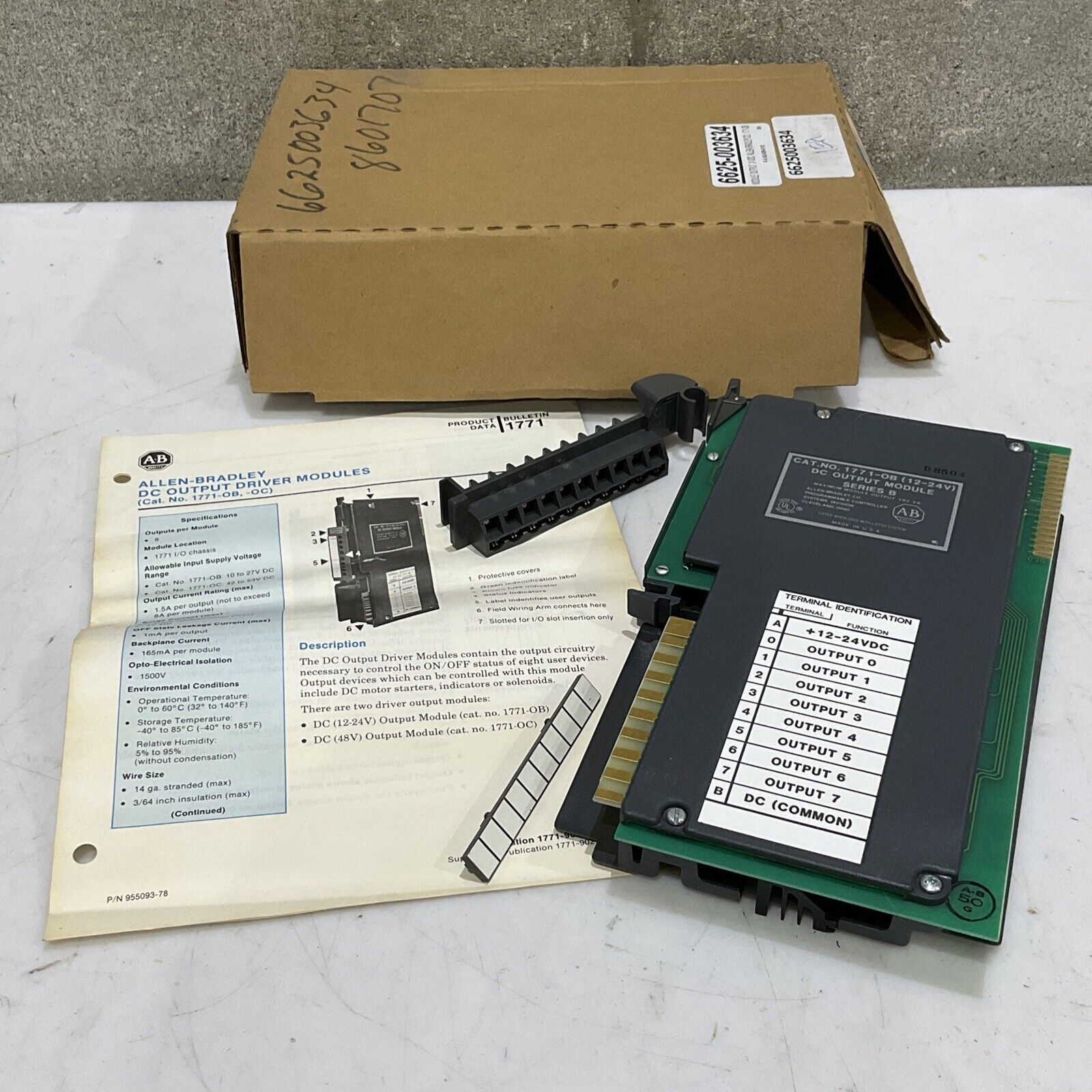 ALLEN BRADLEY 1771-OB OUTPUT MODULE SERIES B 12-24V 373