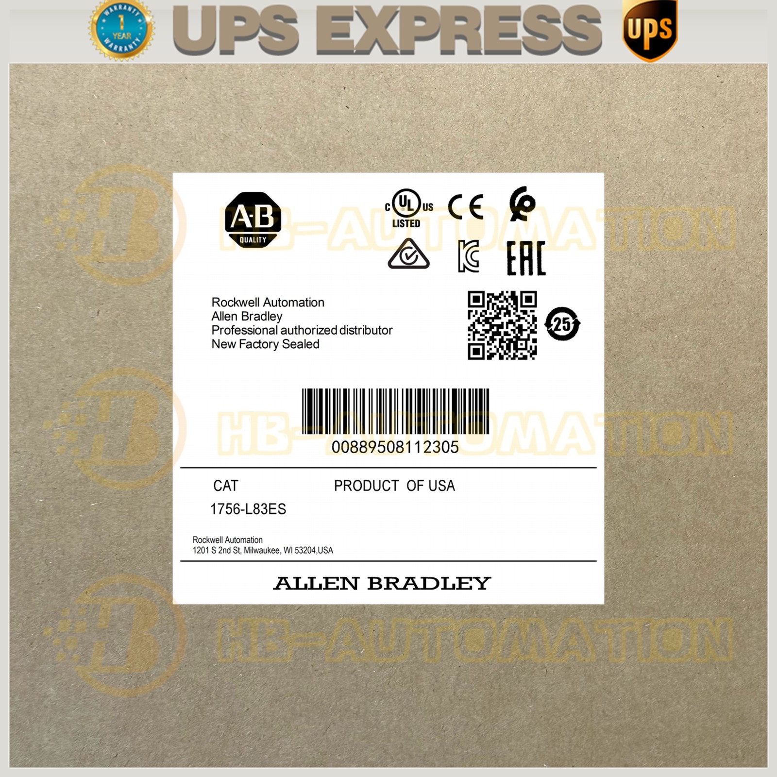 1756-L83ES ControlLogix AB New Spot Goods 1756L83ES HTP0