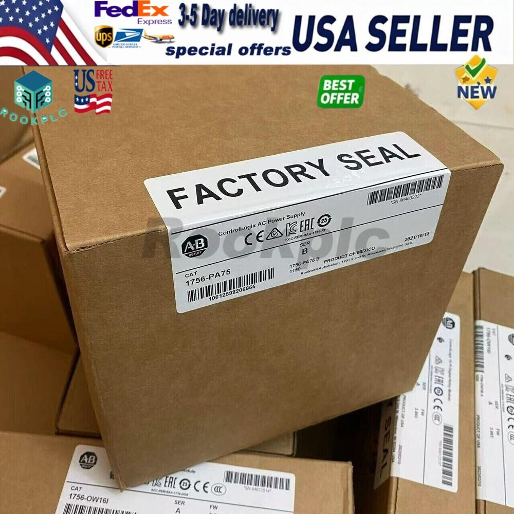 AB 1756-PA75 SER B ControlLogix AC Power Supply Allen Bradley 1756PA75 new