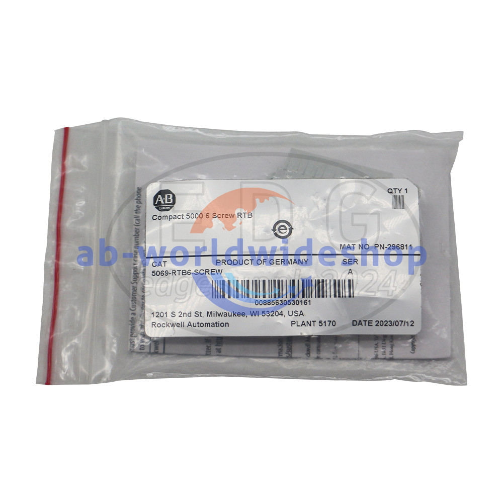 NEW 5069-RTB6-SCREW AB Compact 5000 6 Screw RTB Fast Shipping 5069RTB6SCREW