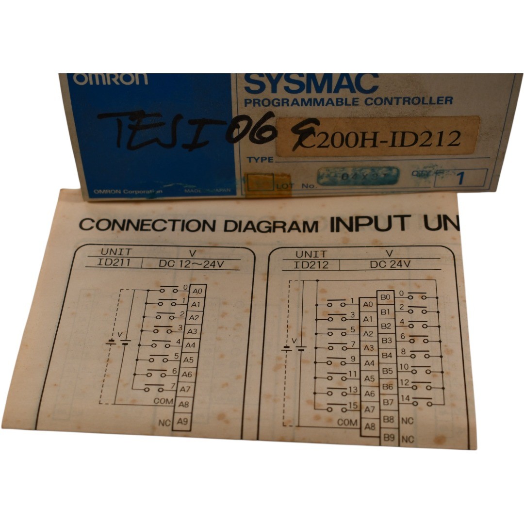 NEW OMRON C200H-ID212 Sysmac 16 Point 24VDC Digital Input Module