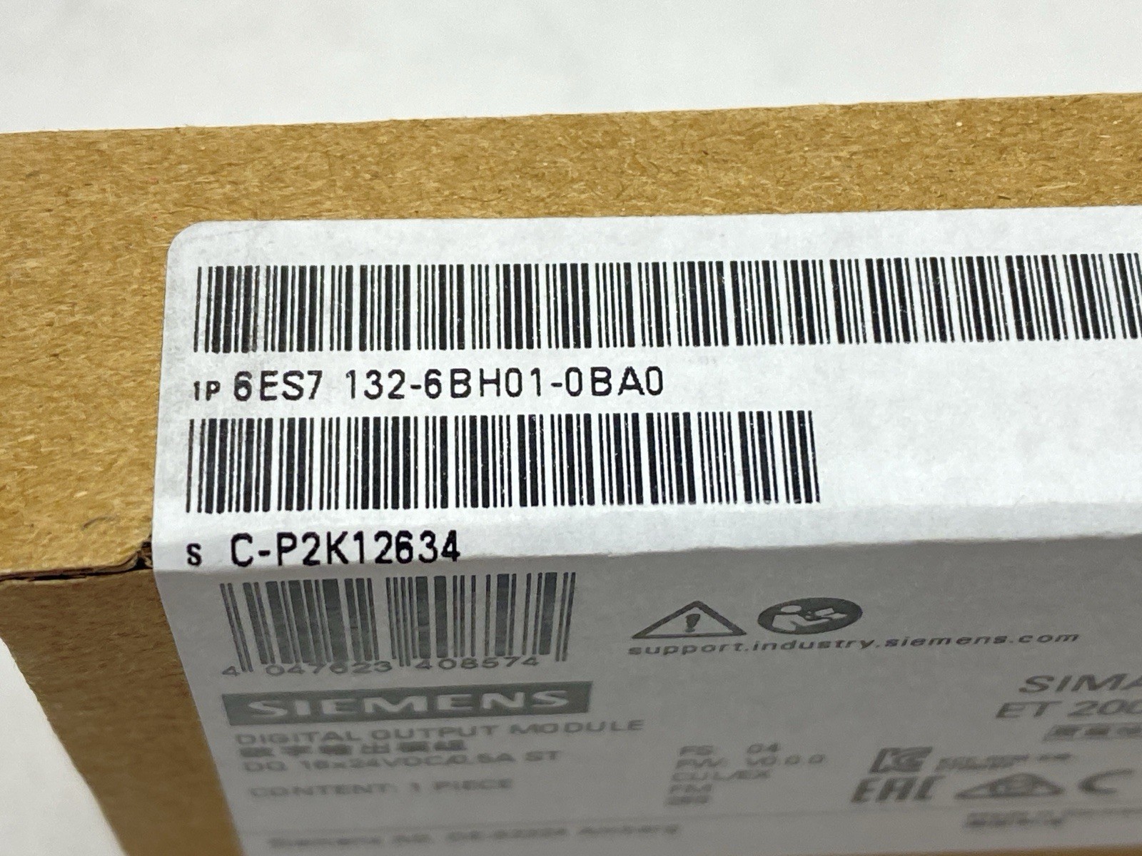 Siemens 6ES7132-6BH01-0BA0 SIMATIC ET 200SP Digital Output Module 24VDC