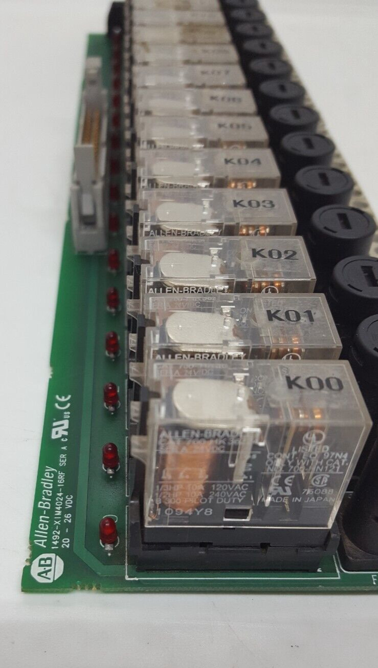 ALLEN BRADLEY 1492-XMI4024-16RF SER A RELAY INTERFACE MODULE 20-26 VDC