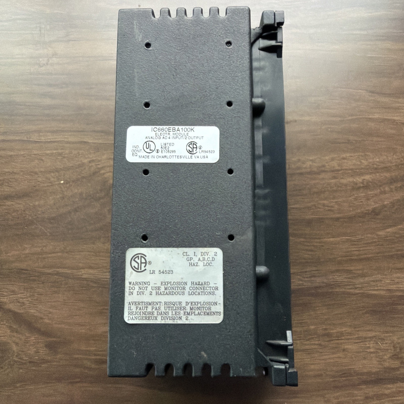 GE Fanuc IC660EBA100K ELECTR MODULE ANALOG AC 4 Inputs 2 Output