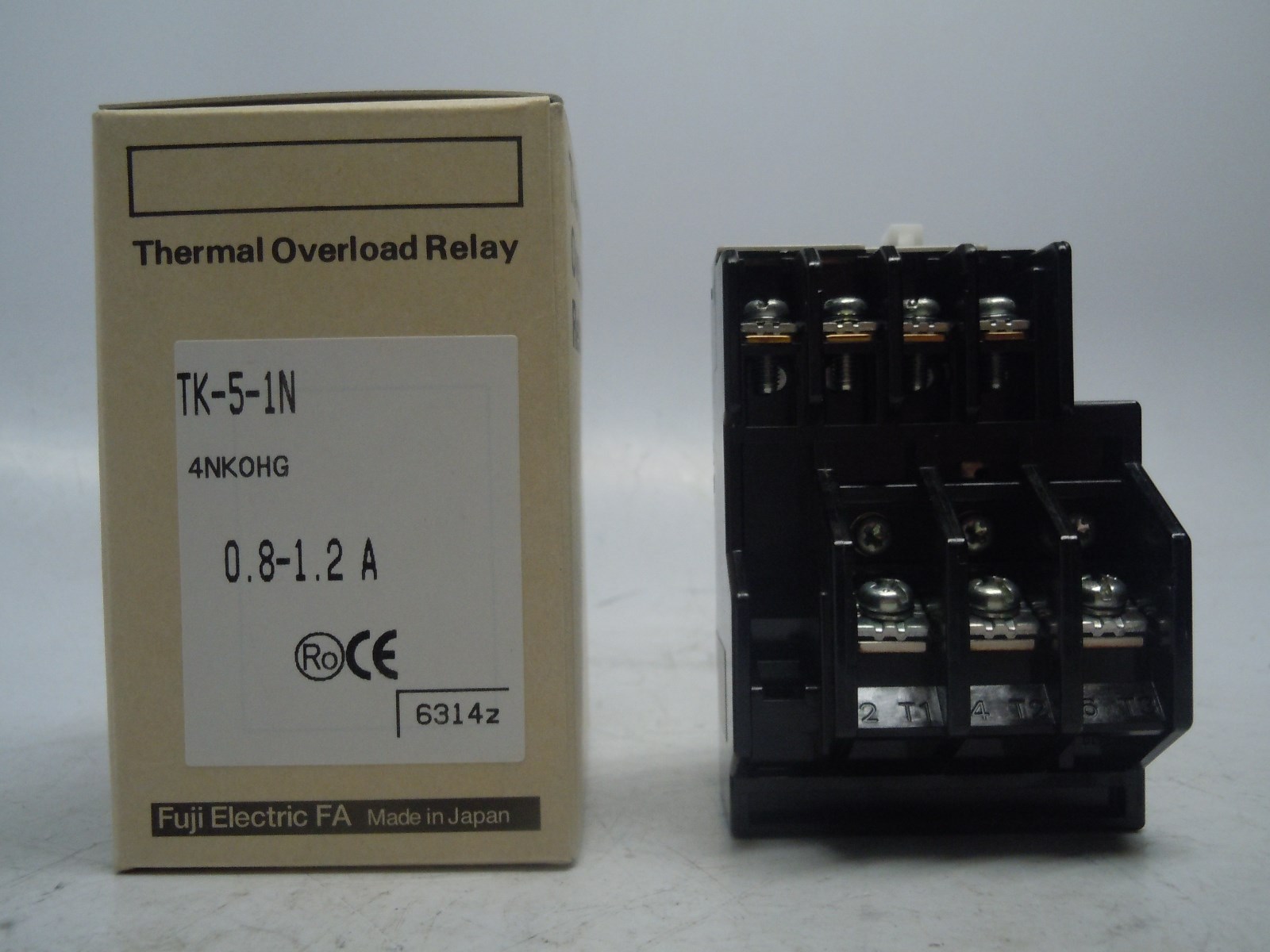 Fuji Electric TK-5-1N 0.8-1.2 Amp Thermal Overload Relay 4NK0HG