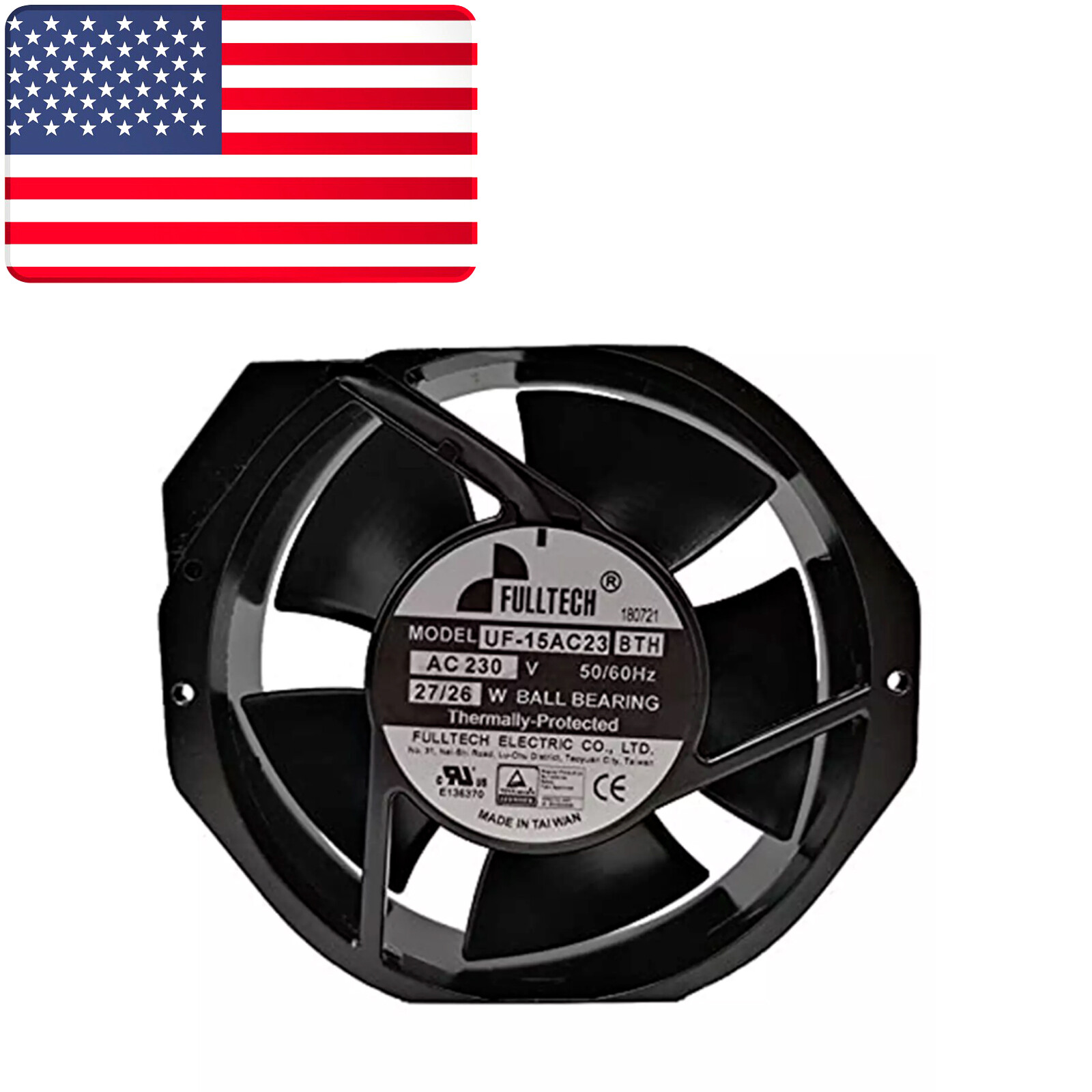 NEW FULLTECH UF-15AC23 Axial Fan AC 230V 27/26W-US Stock