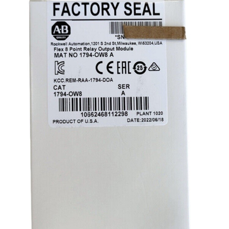 AB 1794-OW8 Ser A Flex 8 Point Relay Output Module 1794OW8 New Factory Sealed US