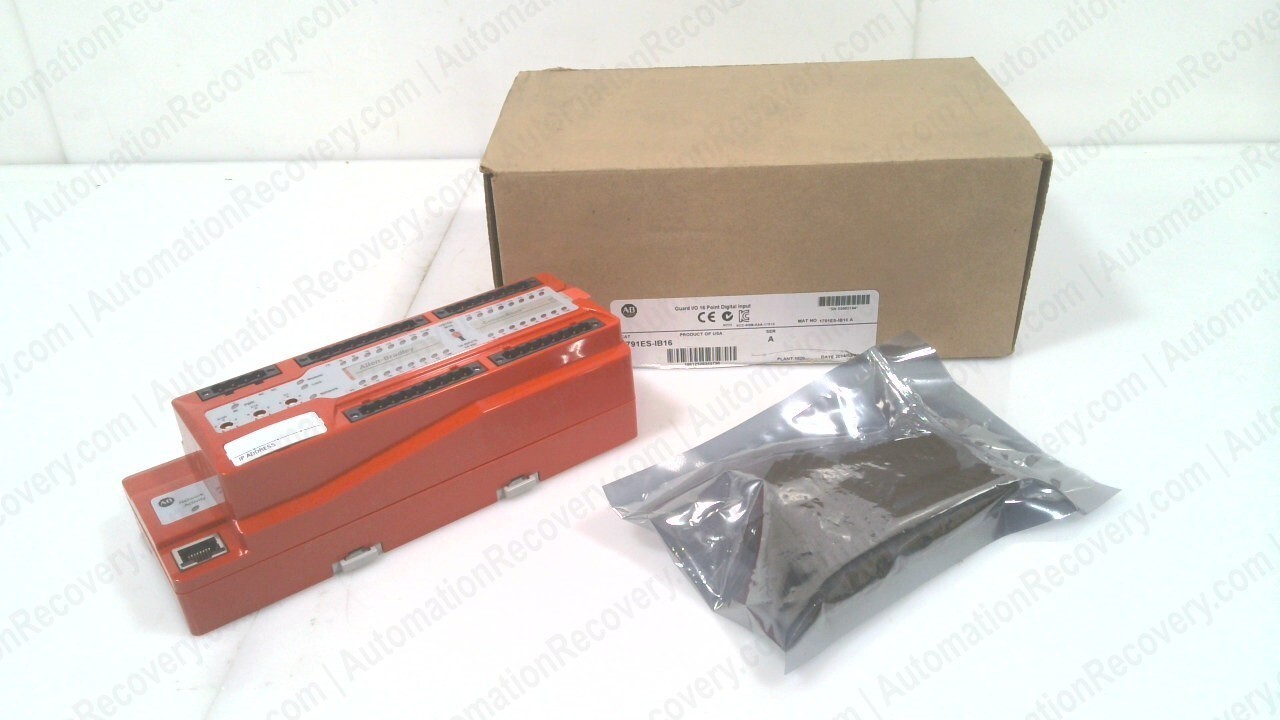ALLEN BRADLEY 1791ES-IB16 SER A, GUARD I/O 16 PT DIGITAL INPUT MODULE, N #330106