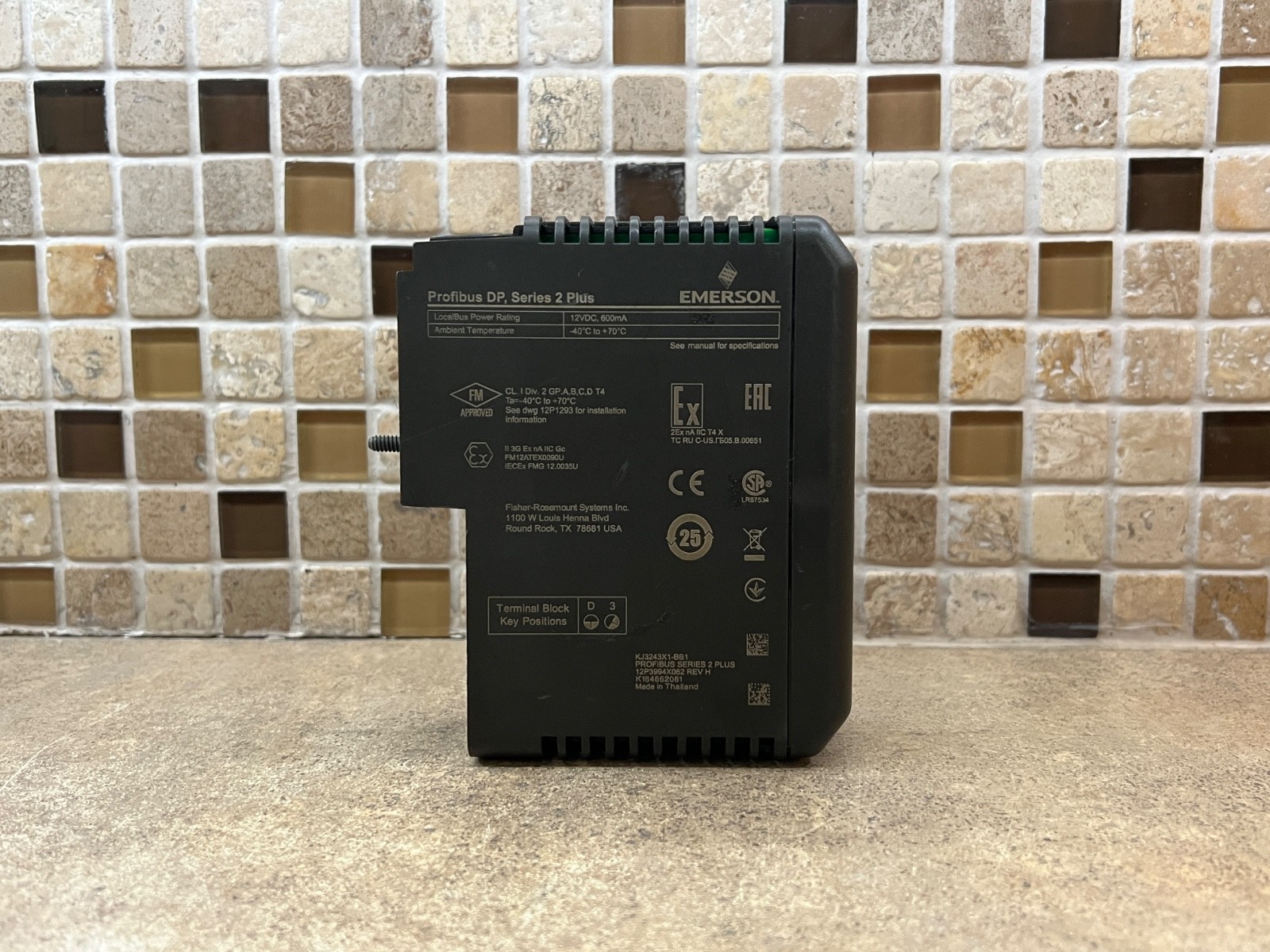 FISHER EMERSON DELTAV 12P3994X042 PROFIBUS DP SERIES 2 PLUS KJ3243X1-BB1 UNTESTE