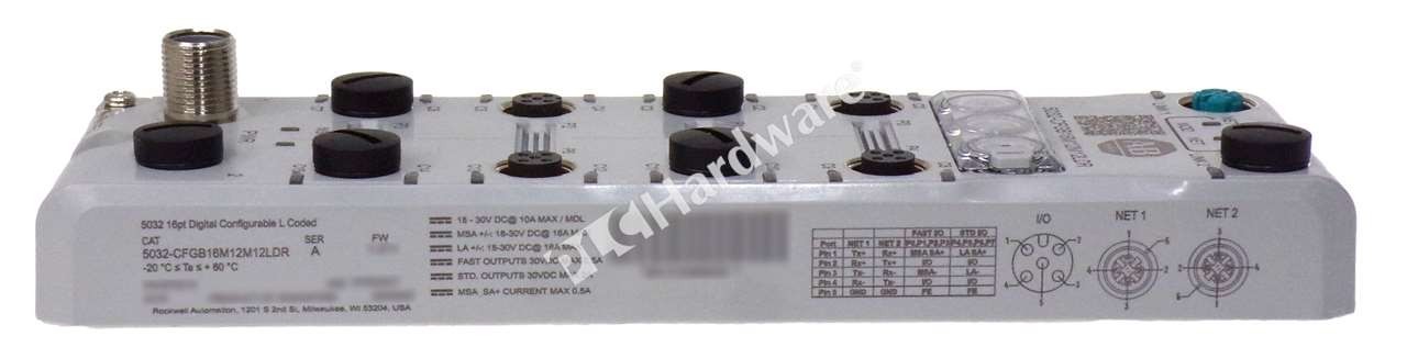 Open Pre-owned Allen Bradley 5032-CFGB16M12M12LDR /A ArmorBlock 5000 I/O Module