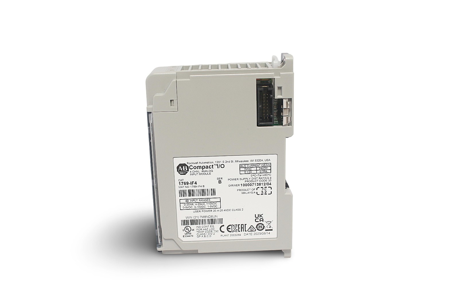 Allen Bradley 1769-IF4 Ser B CompactLogix 4-Channel Current/Voltage Input Module