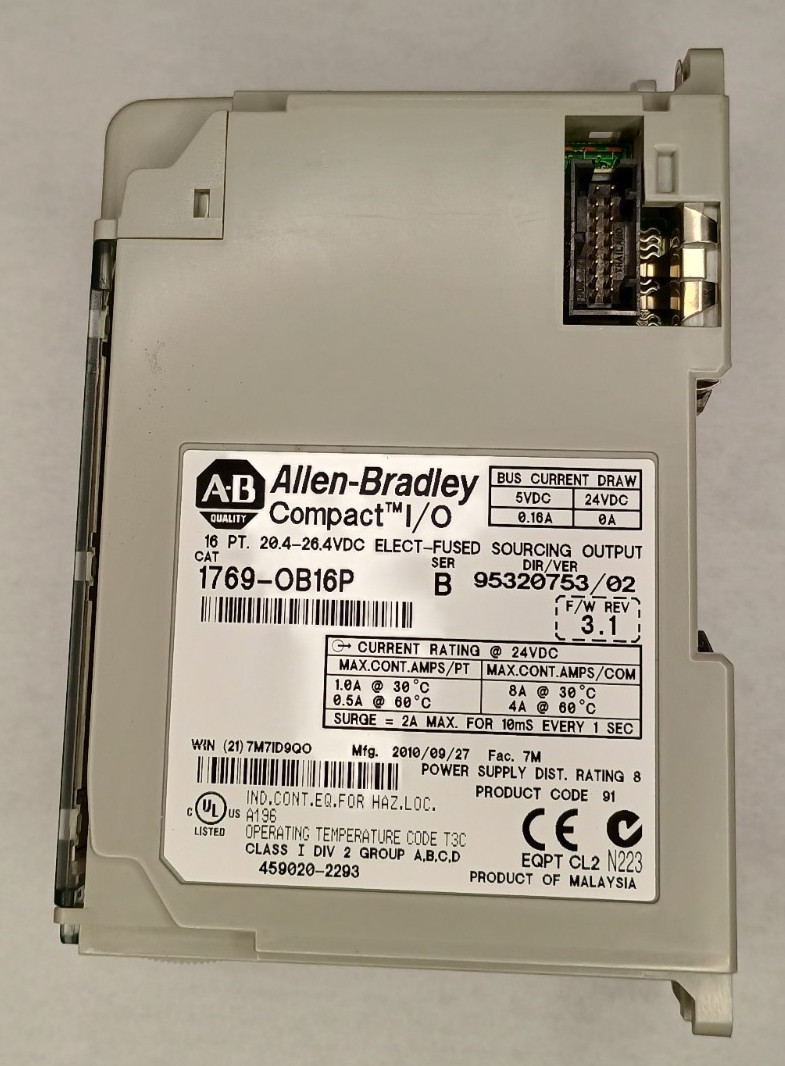 ALLEN-BRADLEY 1769-OB16P SER B 16PT Output Module – WARRANTY