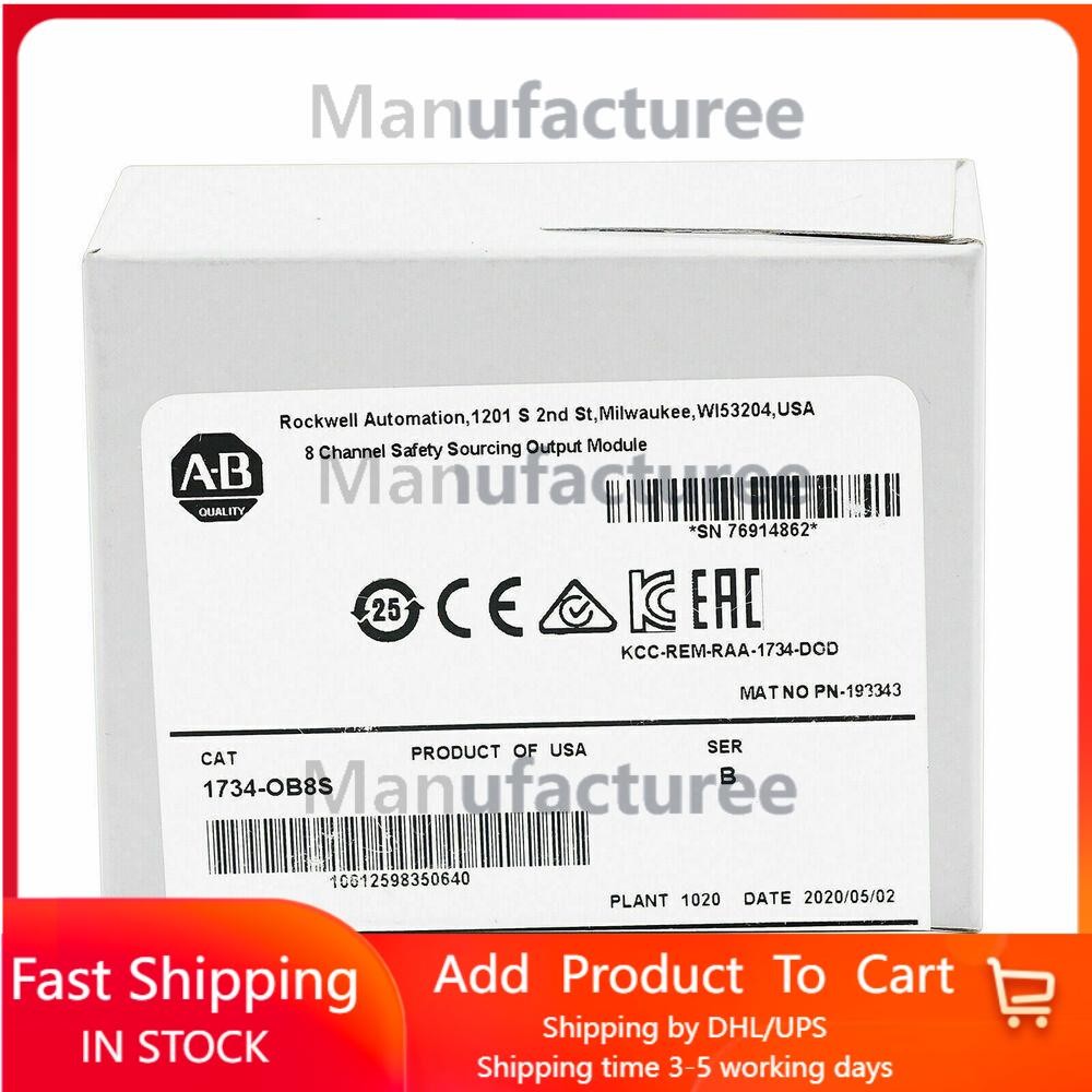 New Sealed AB 1734-OB8S Point I/O Safety Output Module 1734OB8S US Free Tax