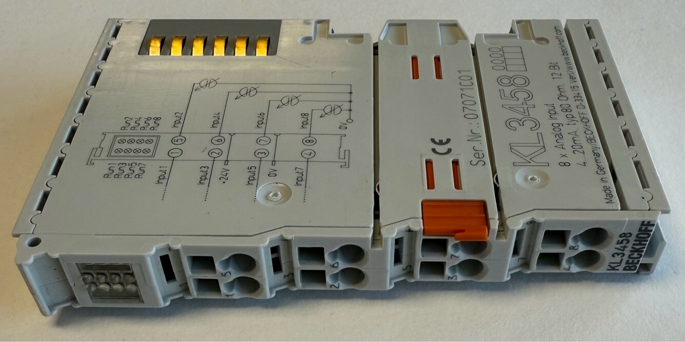 Beckhoff 8 x Analog Input Terminal / 4…20 mA / 12 Bit / KL3458