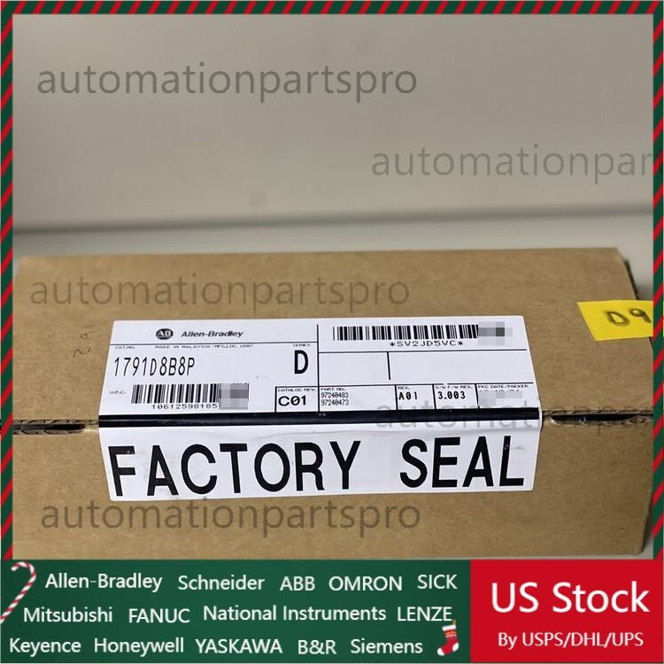 New AB 1791D-8B8P Compact Block I/O 1791D8B8P Factory Sealed Fast Shipping 1PCS