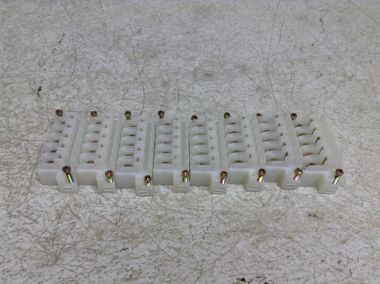 Allen Bradley 1492-EC White Wire Terminal Block 1492EC Lot of 8