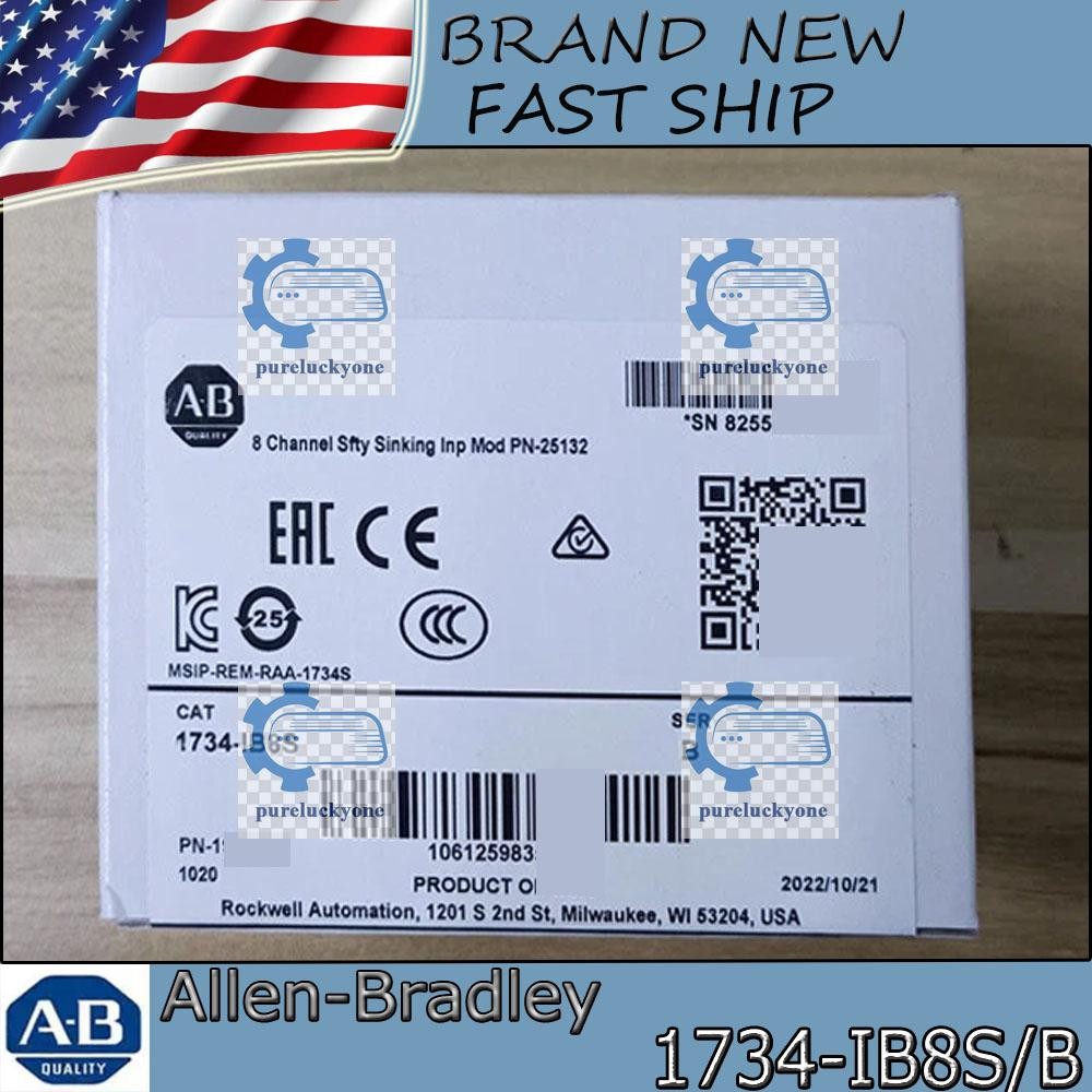 1734-IB8S/B New NEW PLC-AB POINT Guard I/O Safety Module Free Ship US Stock