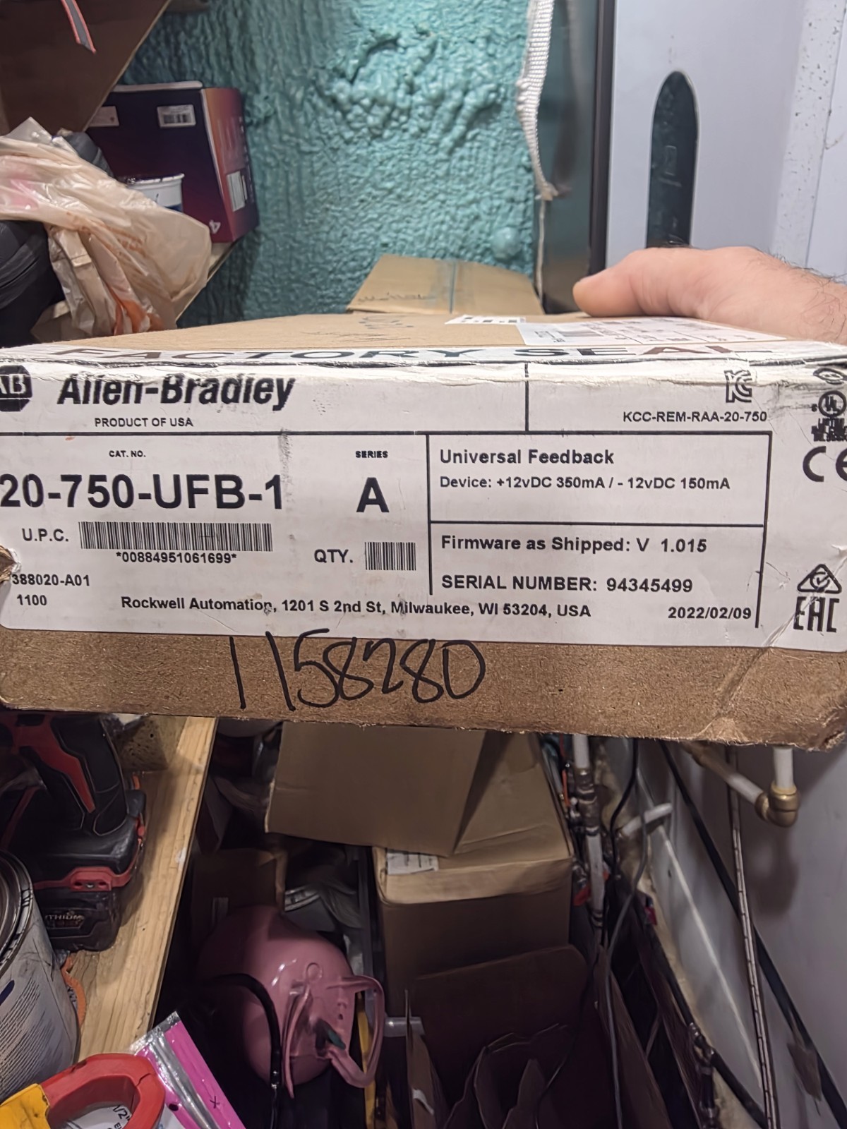 Allen-Bradley 20-750-UFB-1 PowerFlex 750-Series PLC Digital I/O Module Ethernet
