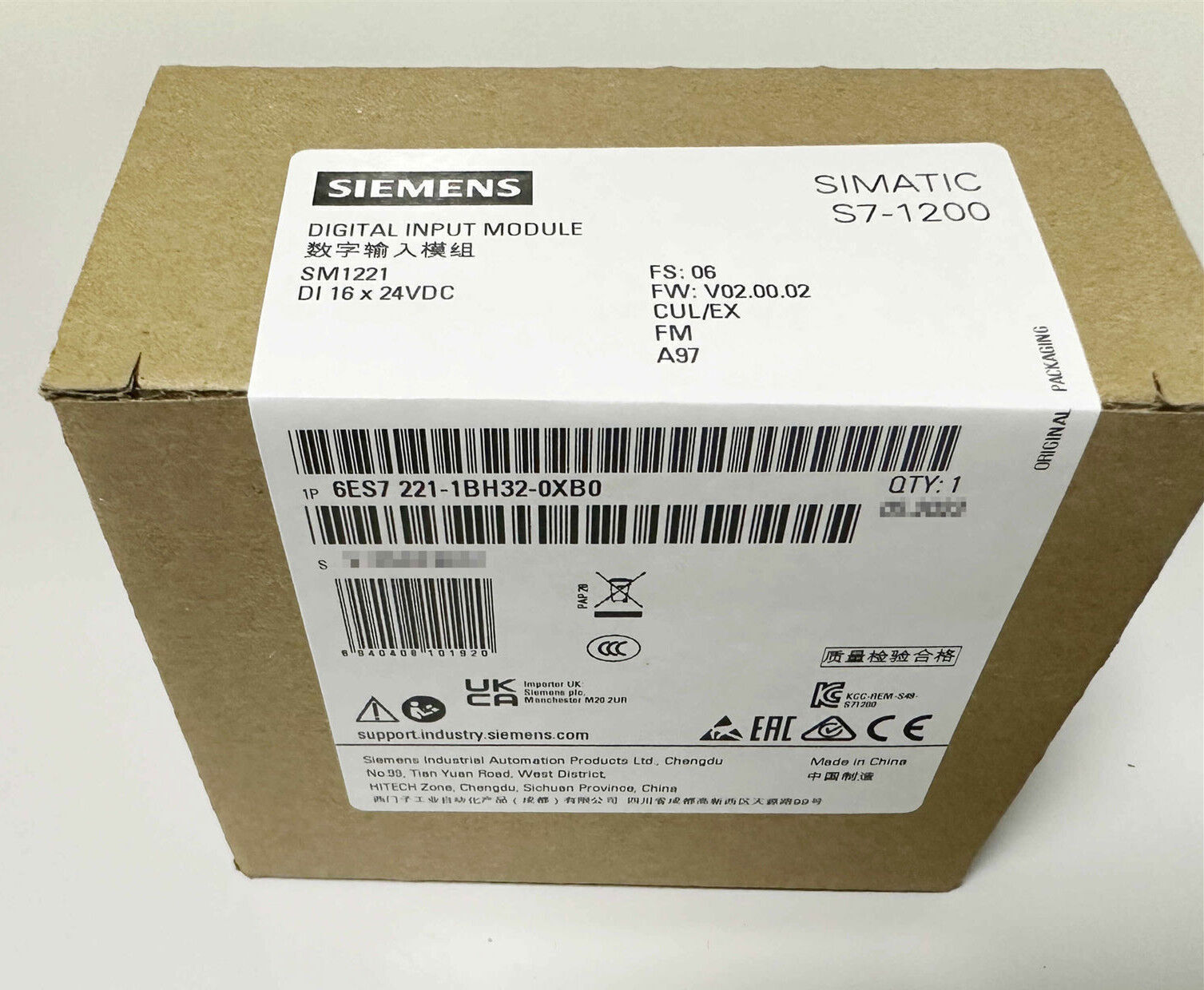 6ES7221-1BH32-0XB0 1PCS NEW SIEMENS DIGITAL INPUT PLC MOUDLE 6ES7221-1BH32-0XB0