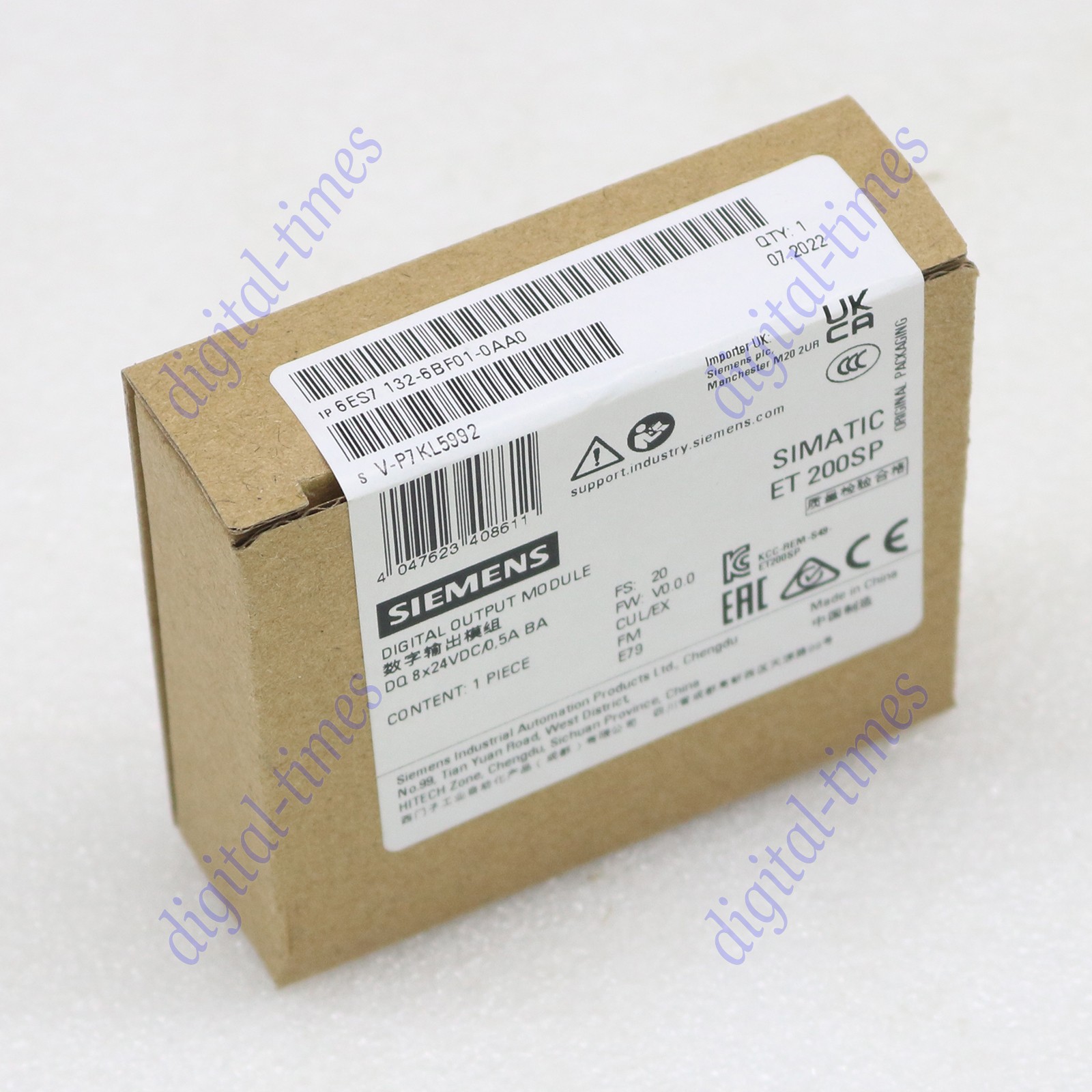 1PC NEW SIEMENS 6ES7 132-6BF01-0AA0 ET 200SP Digital output module SPOT STOCK