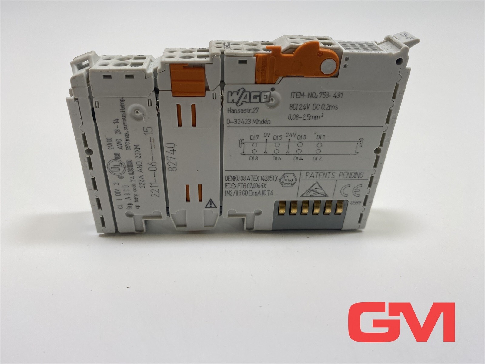 Wago 8-channel digital input 753-431 8-channel digital input 24V DC 0,2ms module