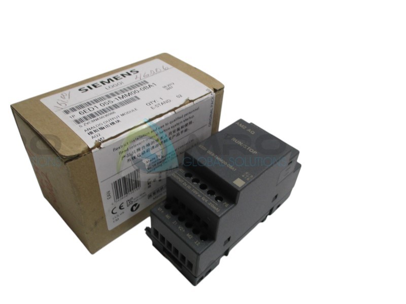 SIEMENS LOGO 6ED1055-1MM00-0BA1 ANALOG OUTPUT MODULE NSMP