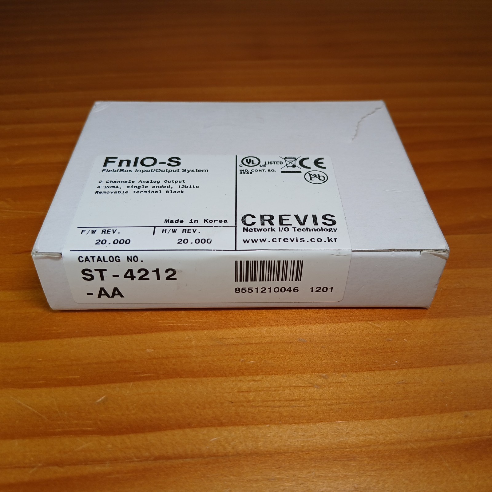 Crevis ST-4212-AA Analog Output Module 2-Ch 4-20 mA 12-Bit NIB (B)