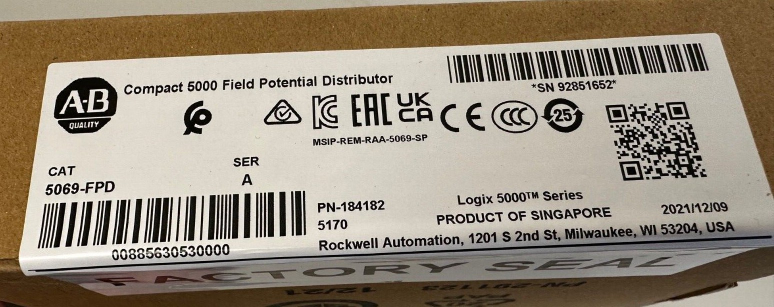 Allen Bradley 5069-FPD Compact I/O Field Potential Distributor Factory Sealed AB