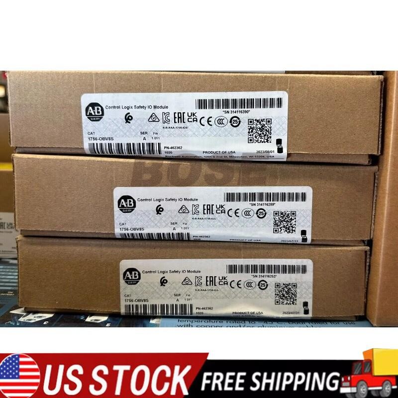 AB 1756-OBV8S ControlLogix Safety I/O Module 1756OBV8S New Sealed US Free Tax