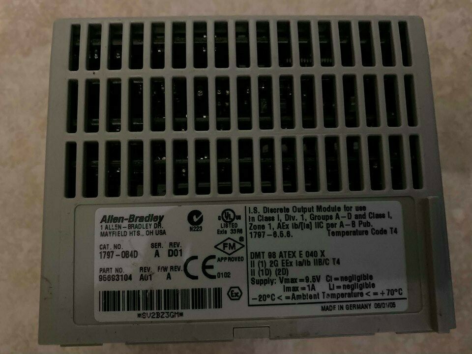 Allen Bradley 1797-OB4D 1797-0B4D Ser A Flex EX I/O 17970B4D REV D01