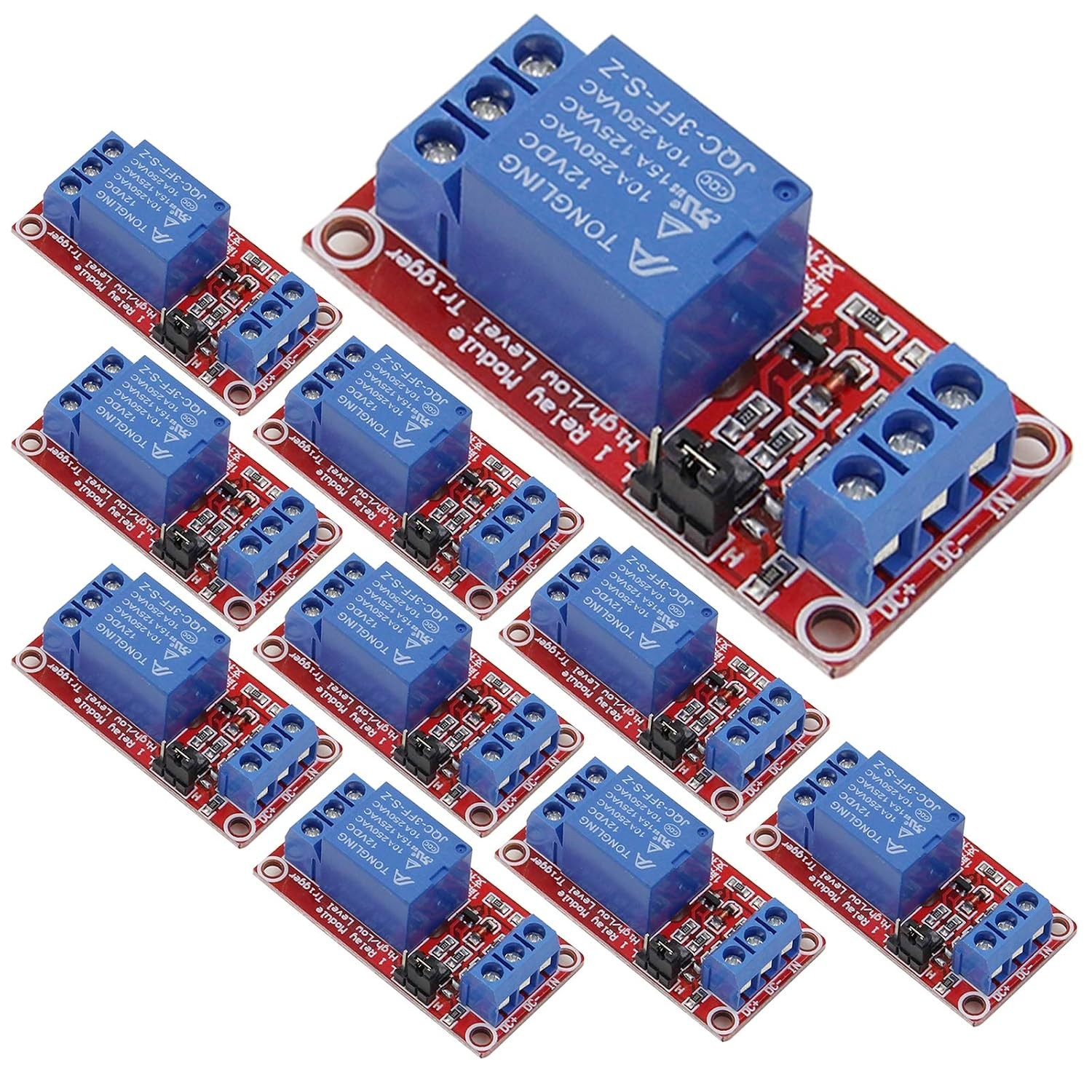 2PCS 4 Channel 5V Relay Module with Optocoupler High or Low Level Trigger