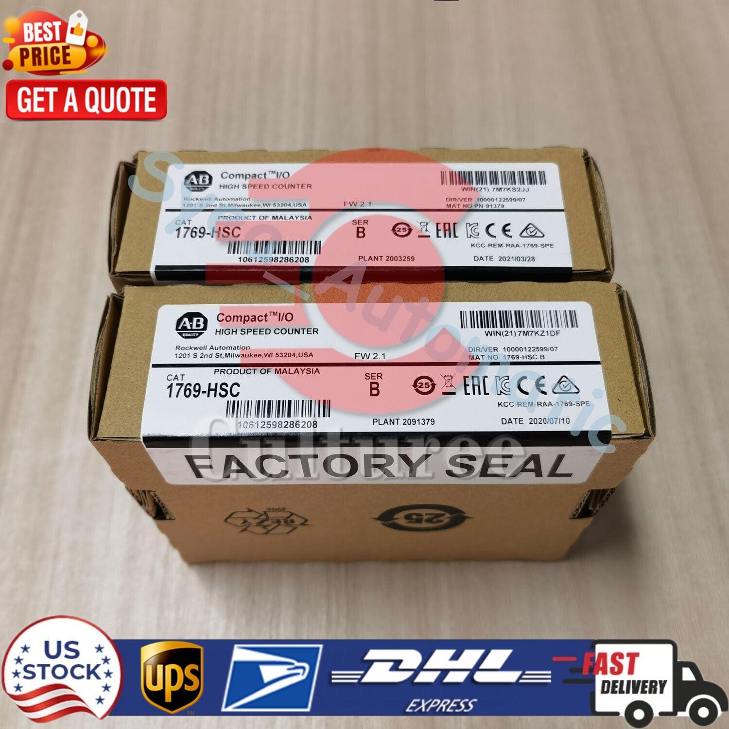 New AB 1769-HSC CompactLogix High-Speed Counter Module 1769HSC US Free Tax