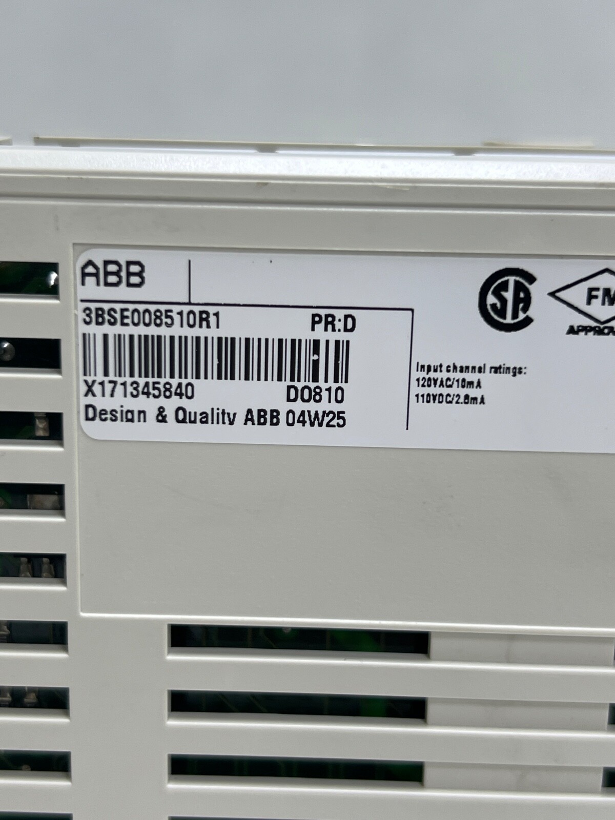 ABB 3BSE008510R1 DO810 Digital Output Module