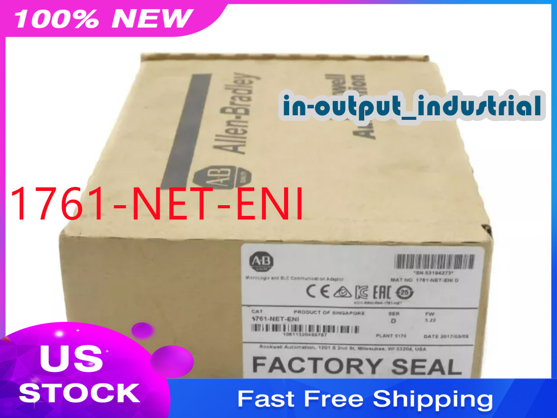 New Factory Sealed AB 1761-NET-ENI SERD MicroLogix and SLC Communication Adaptor