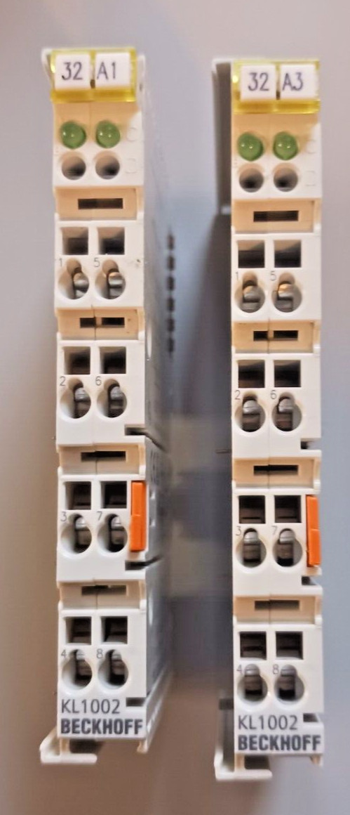 2pcs BECKHOFF KL1002 2 Point Digital Input 24VDC 3.0 ms Filter – Warranty ! –