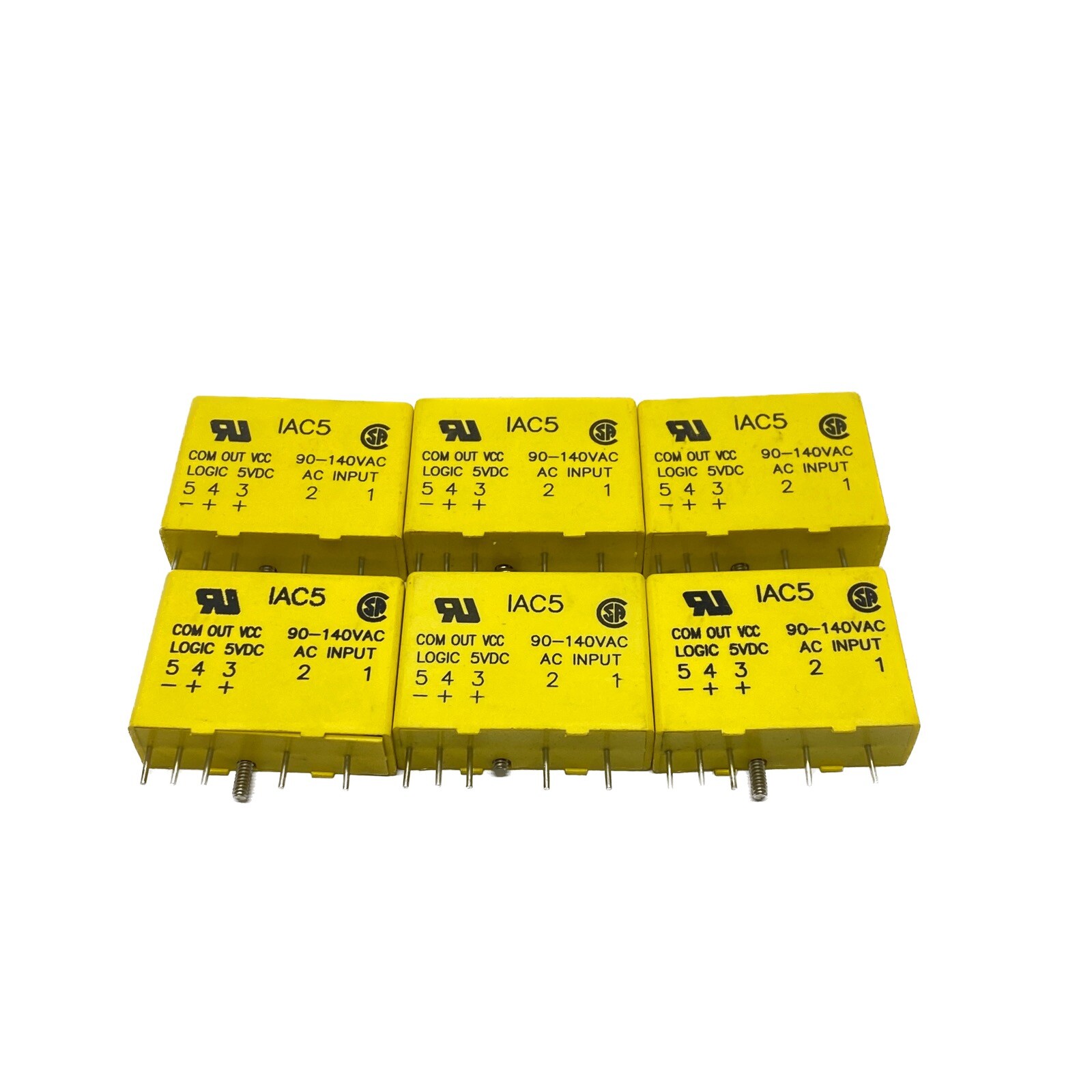 NEW LOT of 6 Crydom 120VAC 5VDC Mini AC Input Module IAC5