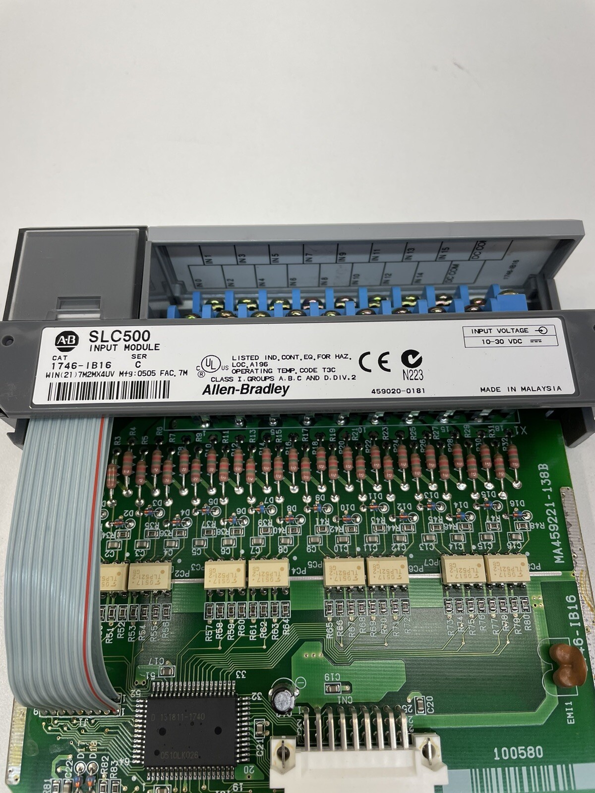 Allen Bradley 1746-IB16 SLC500 Input Module Ser. C