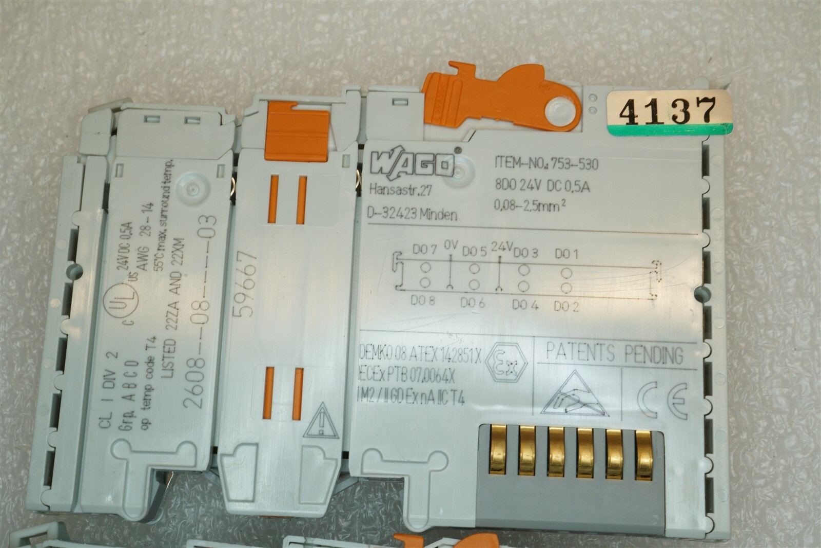 WAGO 753-530 8-channel digital output; 24 VDC; 0.5 A
