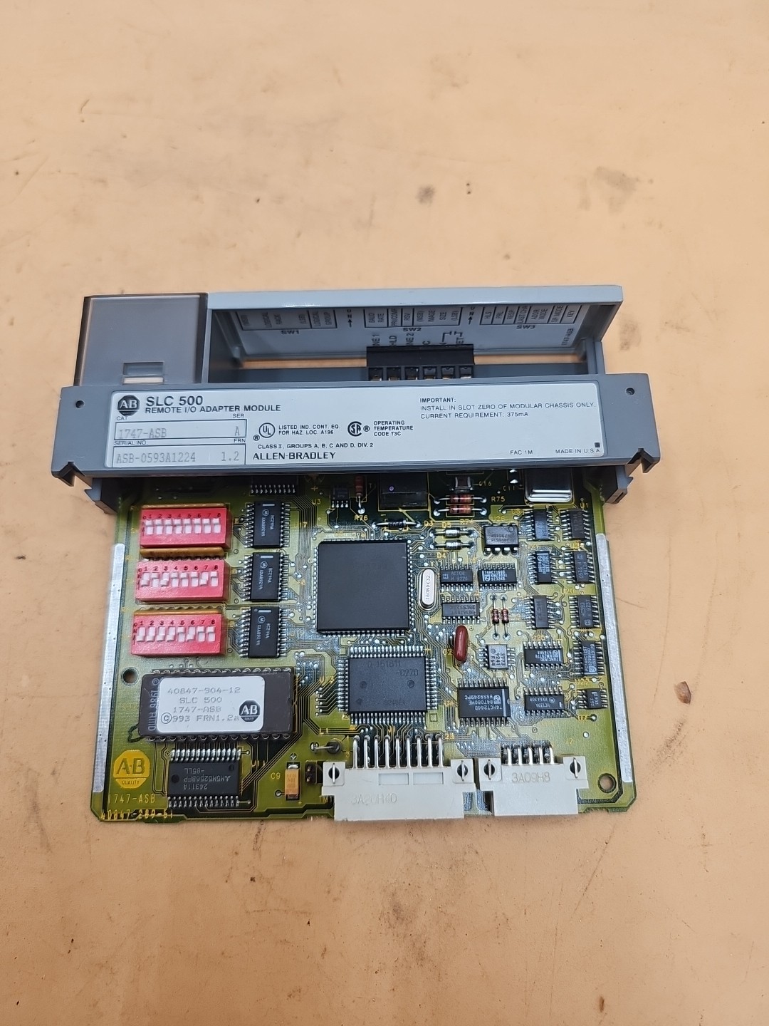 Allen Bradley 1747-ASB Ser. A SLC 500 Remote I/O Adapter Module