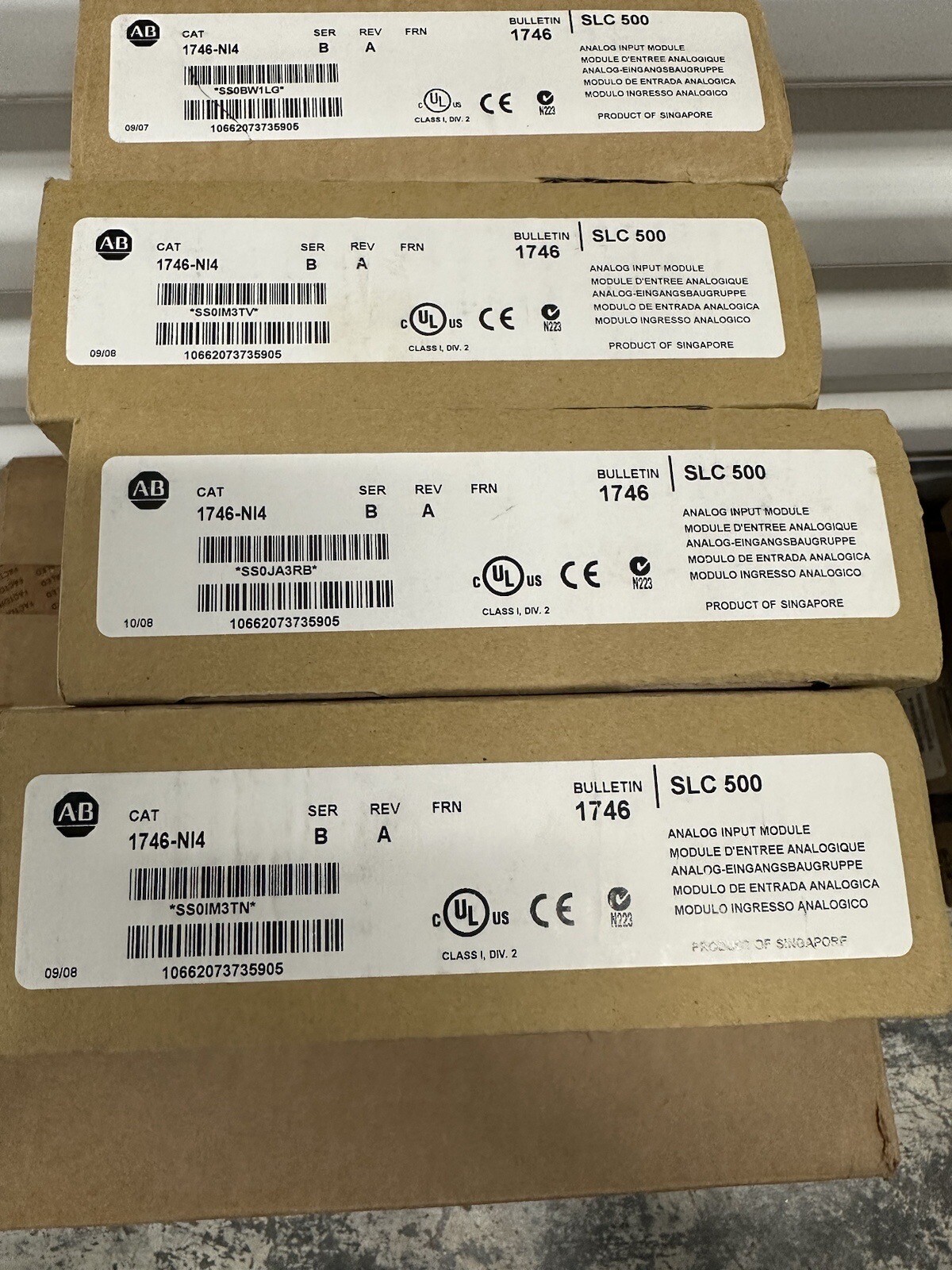 Allen Bradley 1746-NI4 Series B Analog Input Module SLC 500 1746-N14