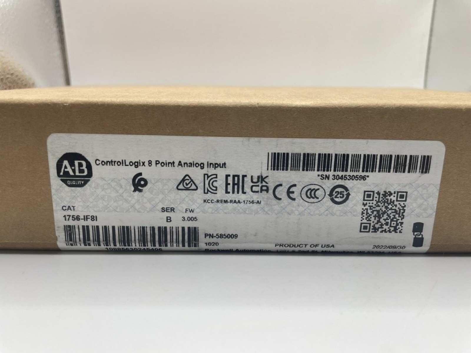 Original Sealed AB 1756-IF8I/B ControlLogix 8Point Analog Input 1756IF8I serB US