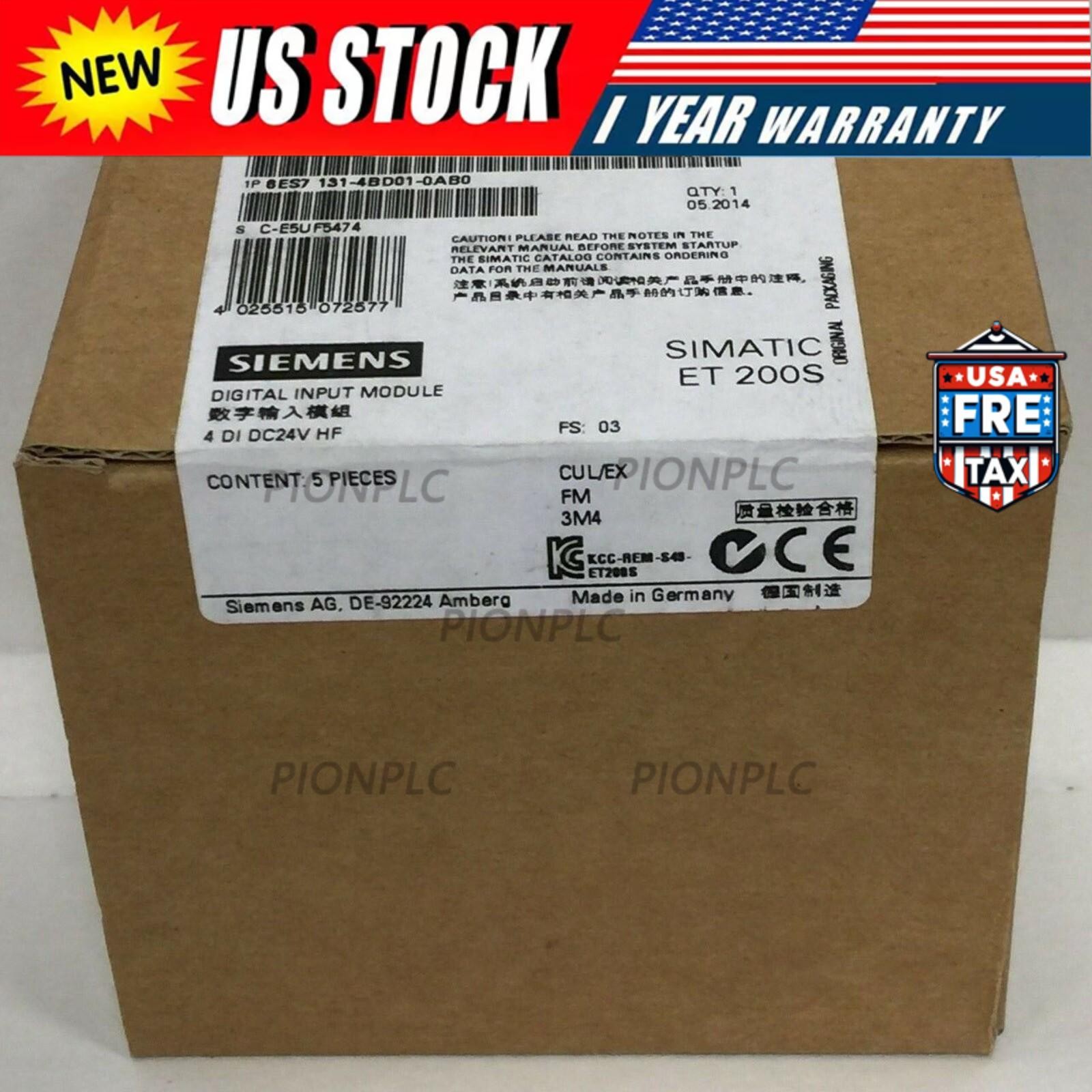 New Siemens electronic modules for ET200S 6ES7131-4BD01-0AB0 6ES7 131-4BD01-0AB0