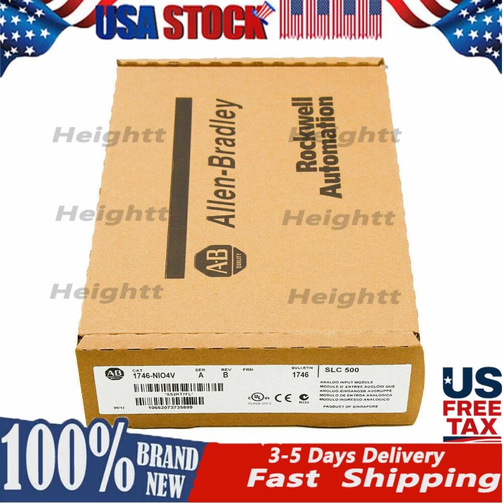 New Sealed AB 1746-NIO4V SLC 500 Analog Output Module 1746NIO4V US Free Tax