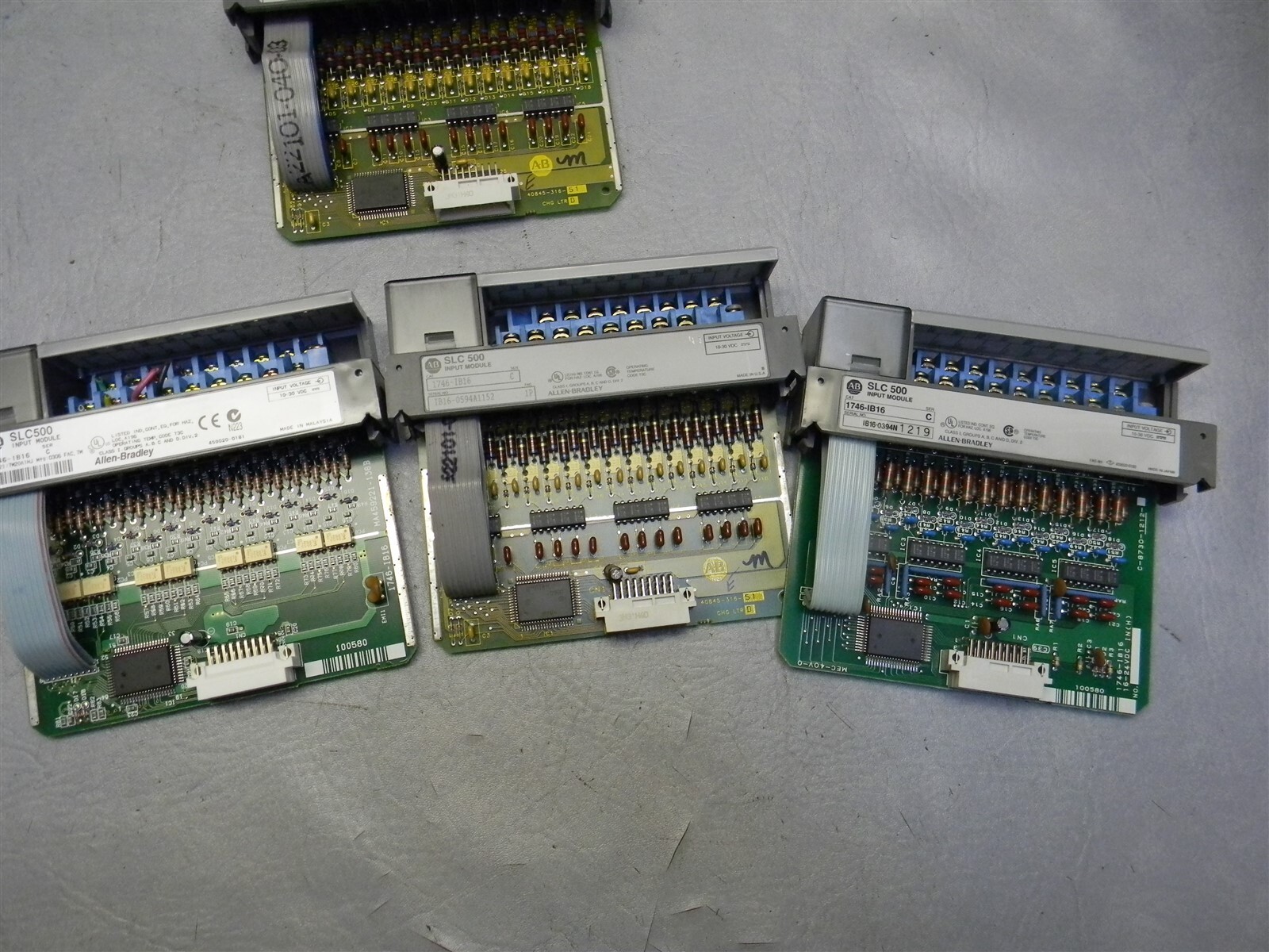 Allen Bradley 1746-IB16 SER C SLC500 Input Module Lot of 7