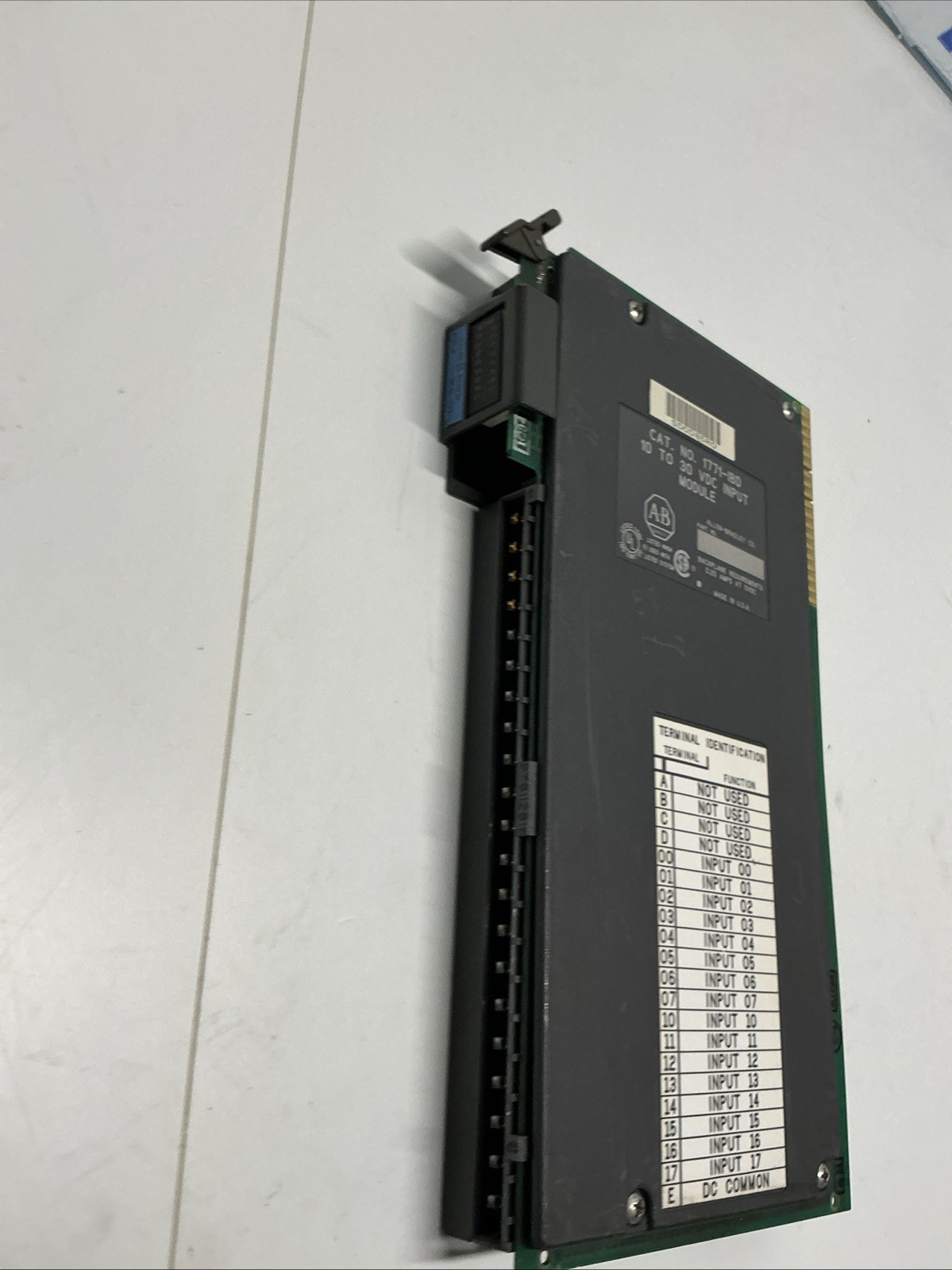 ALLEN-BRADLEY 1771-IBD 10 TO 30 VDC INPUT MODULE G-791